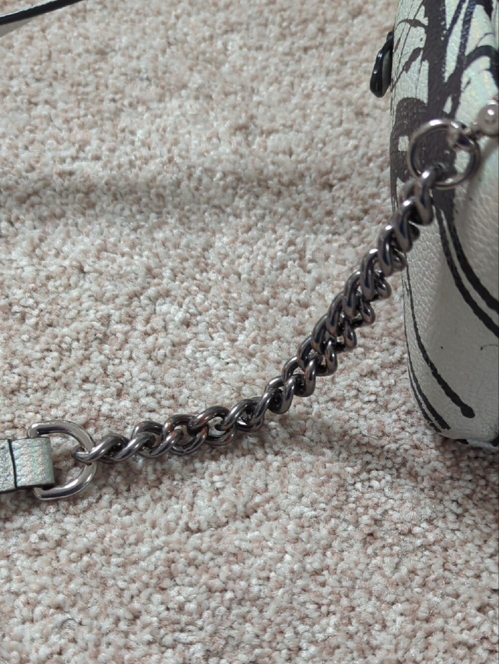 Henri Bendel "About Town" Splatter Print Mini Backpack With Storage Bag - Picture 6 of 15